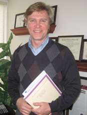 Dr. Steigerwald in his office